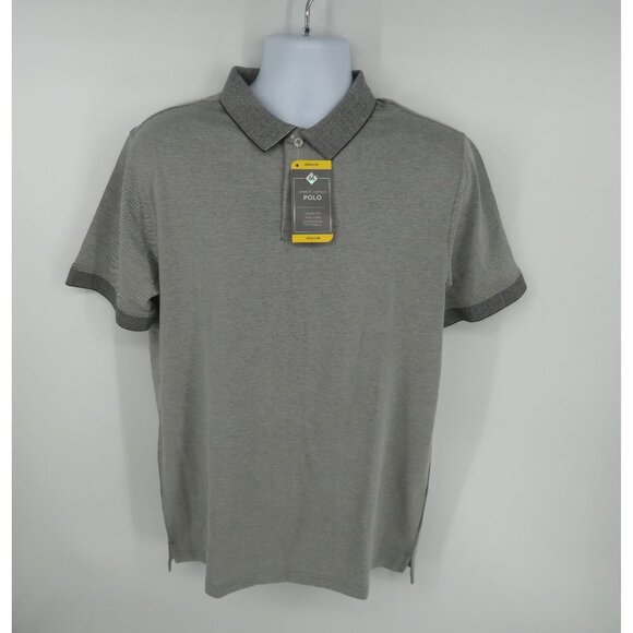 Members Mark Men's Gray Polo Shirt Classic Fit Medium NWT - Picture 3 of 5